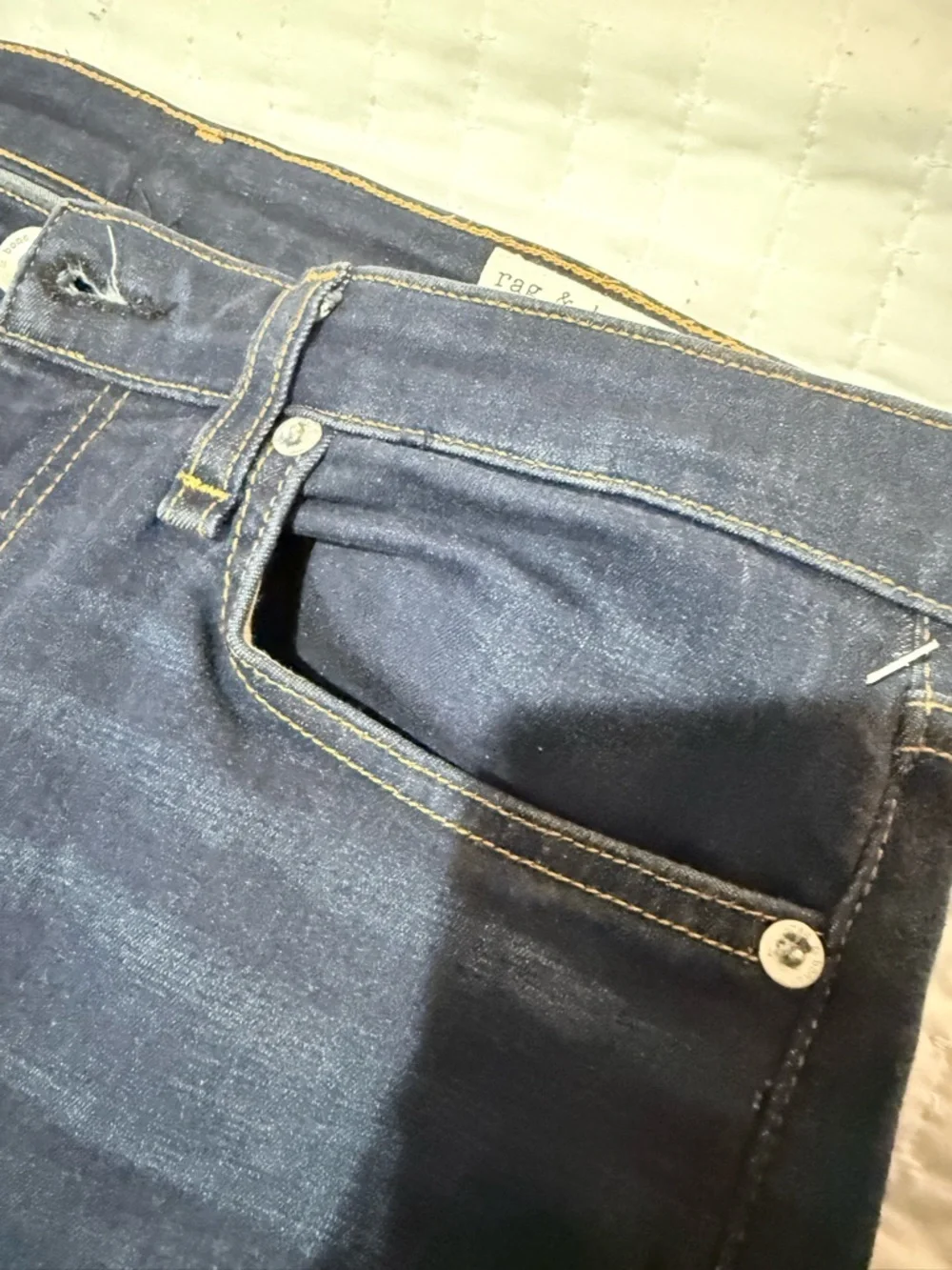 Rag & Bone Cate Dark Blue Women's Mid-rise Ankle Skinny Jeans Size 29